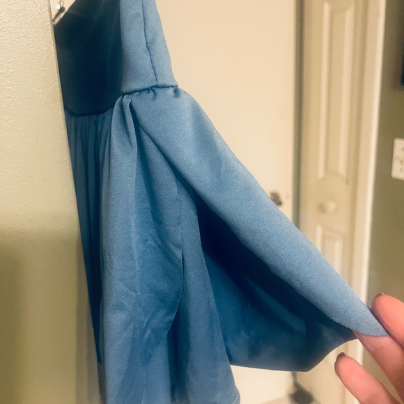 Sweet Hearts Blue Flowy Skort | Women’s Small High Waist Lounge| Dance | Tennis - Picture 5 of 10